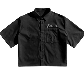 Dernier Cropped Button- Down Shirt
