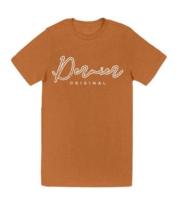 Dernier Distressed Script Tee