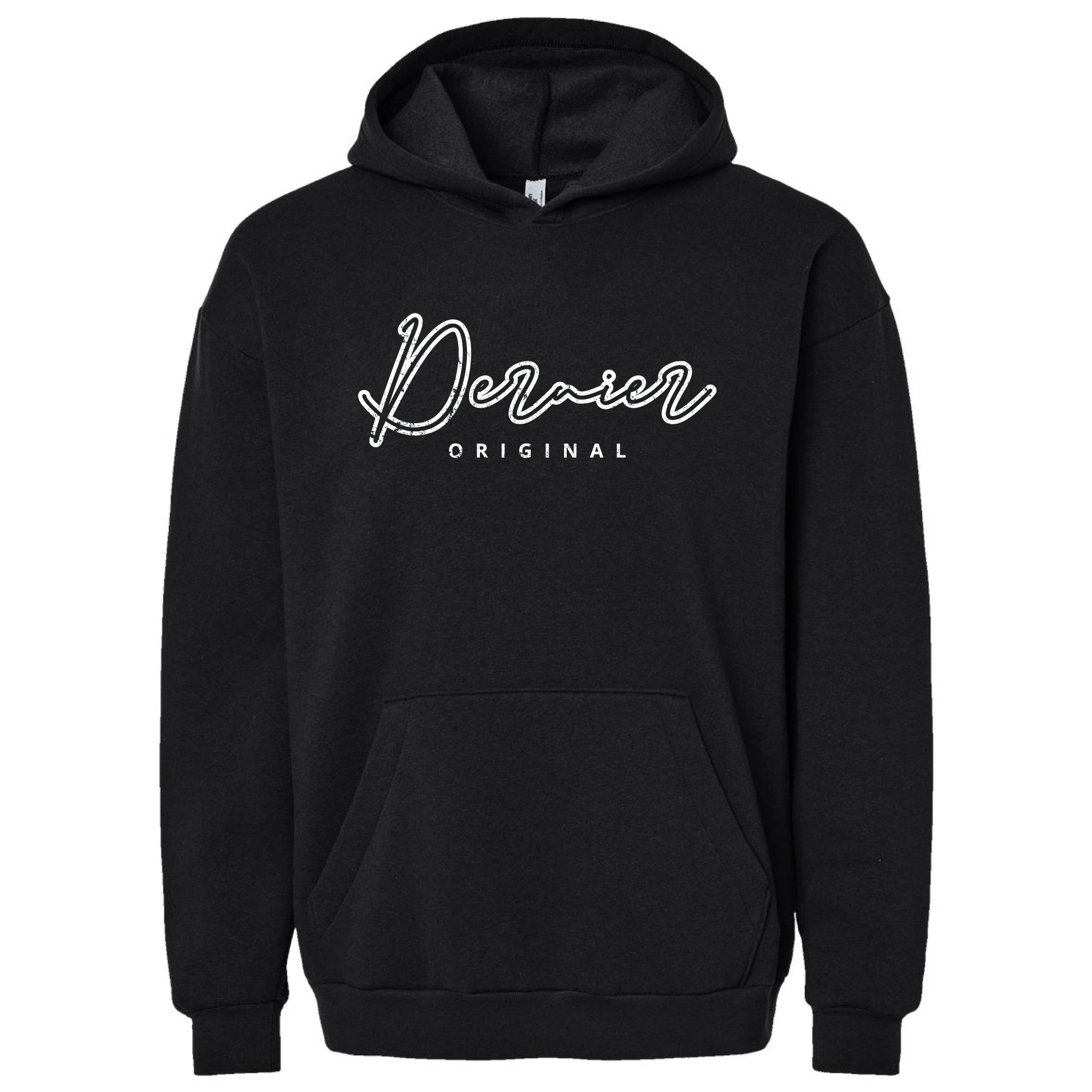 Dernier Distressed Script Heavy Weight Hoodie