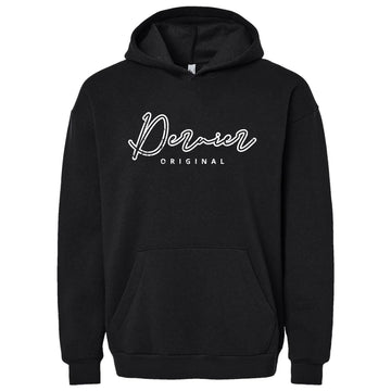 Dernier Distressed Script Heavy Weight Hoodie