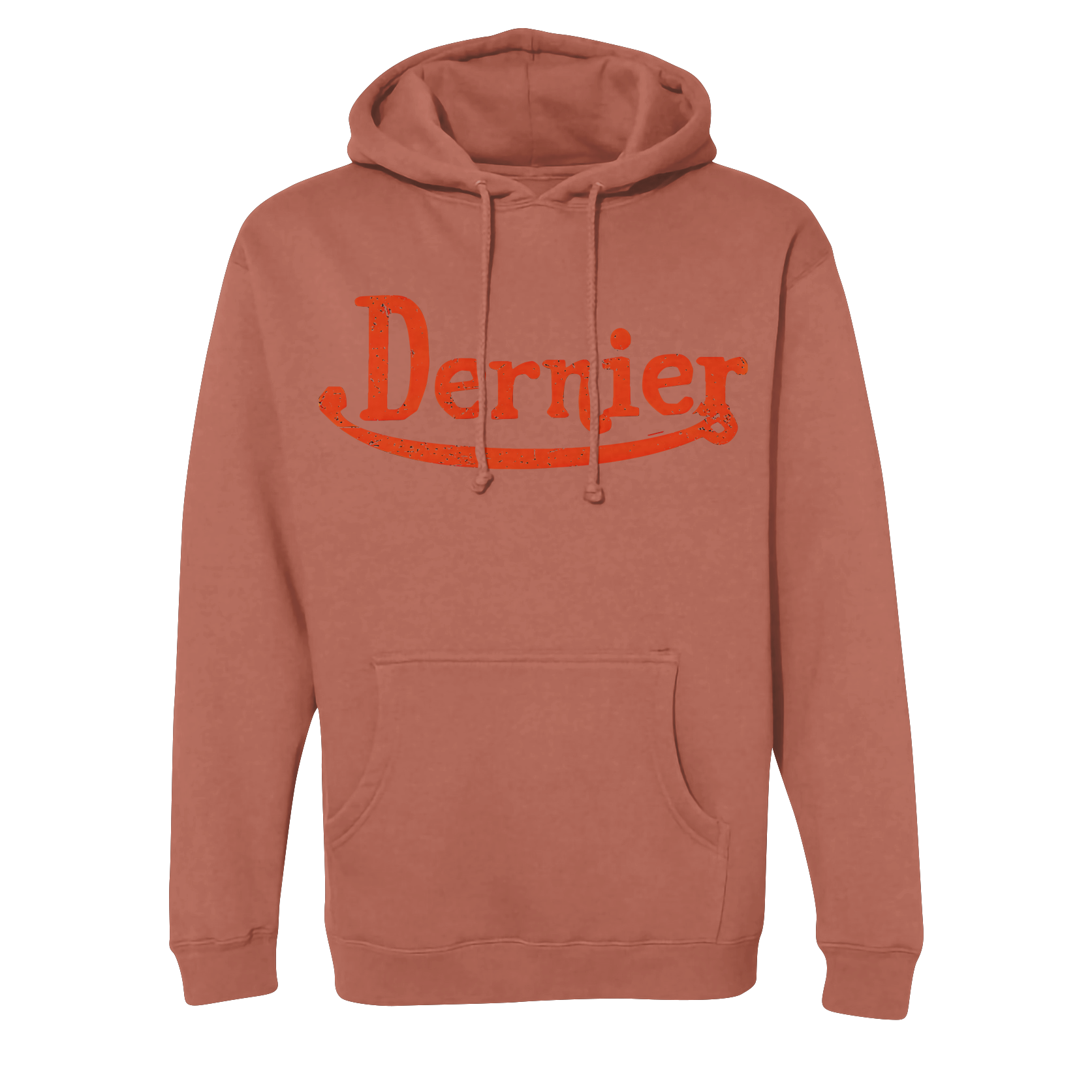 Dernier Distressed Signature Script Hoodie