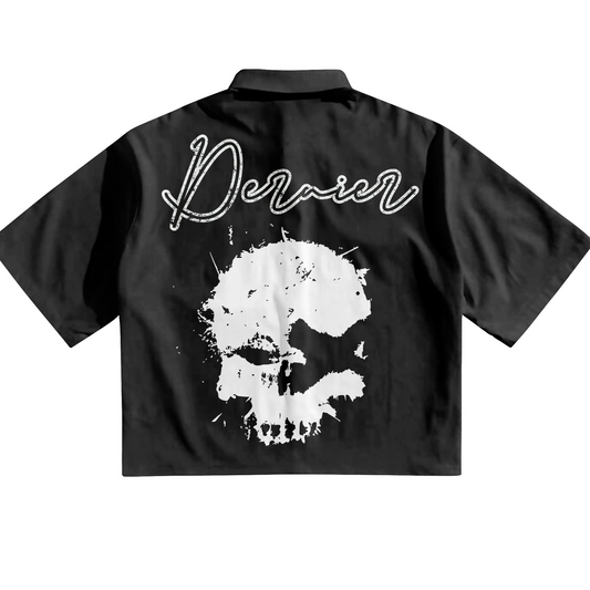 Dernier Cropped Button- Down Shirt