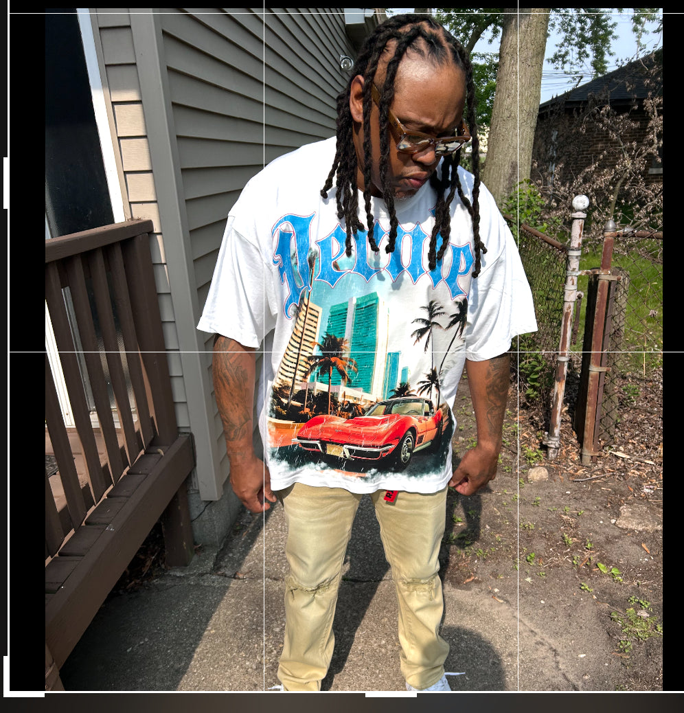 Dernier Graphic Miami Strip Tee