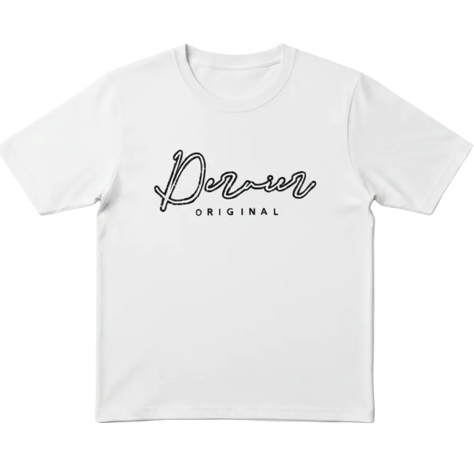 Dernier Distressed Script Tee