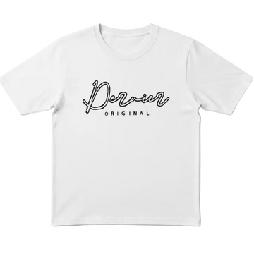 Dernier Distressed Script Tee