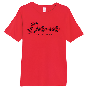 Dernier Distressed Script Tee