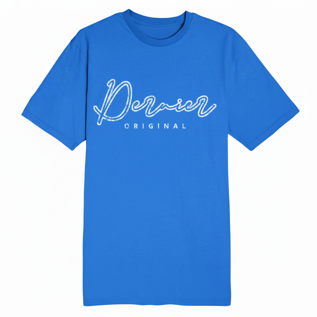 Dernier Distressed Script Tee