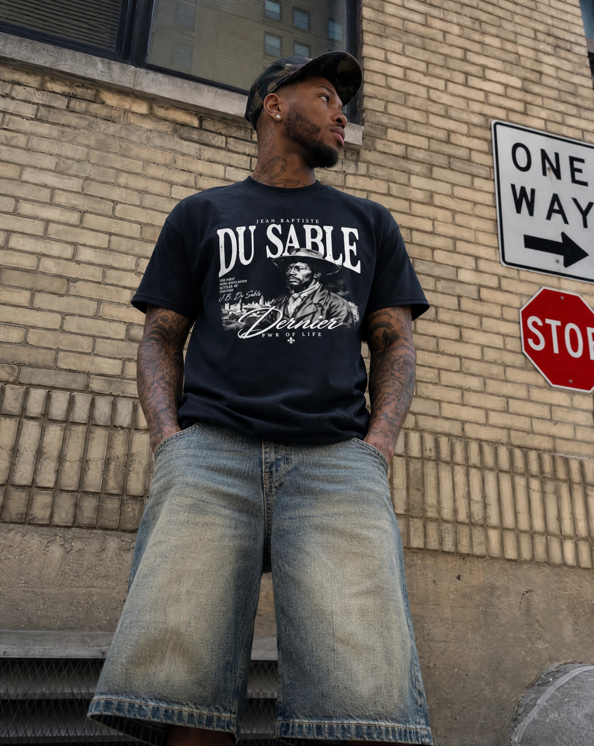 chicago,dusable,street,streetstyle,fashion,shortsleeve,summer,blackhistory,cottob,purecotton,vintage